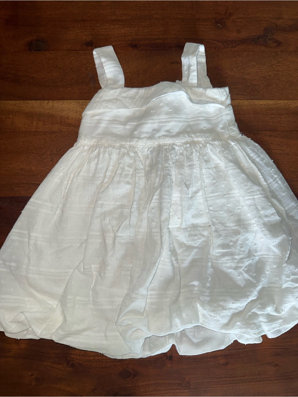 White Sleeveless Girls' Summer Dress